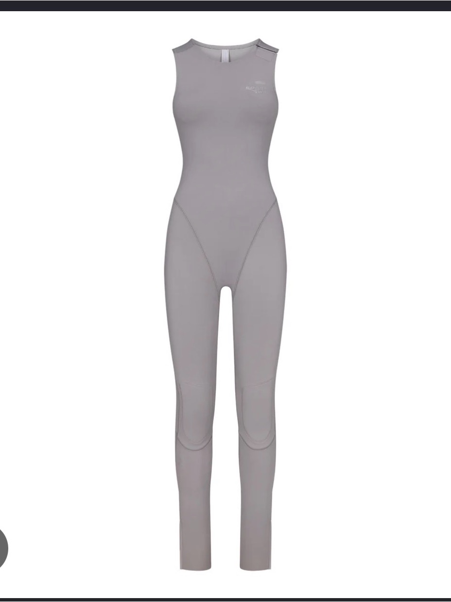 Skims Grey Sculpting Sleeveless Jumpsuit